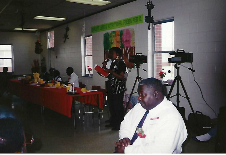 Parker Family Reunion 1994. I'm standing at the mic beside my Uncle Alton.